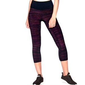 Lululemon Athletica Purple Space Dye Cropped Leggings (988)